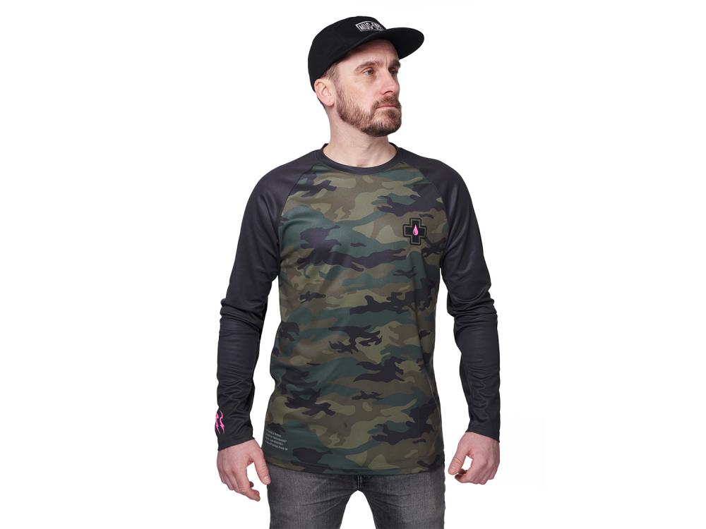 Muc Off Premium Long Sleeve Riders Jersey Camo Muc Off L