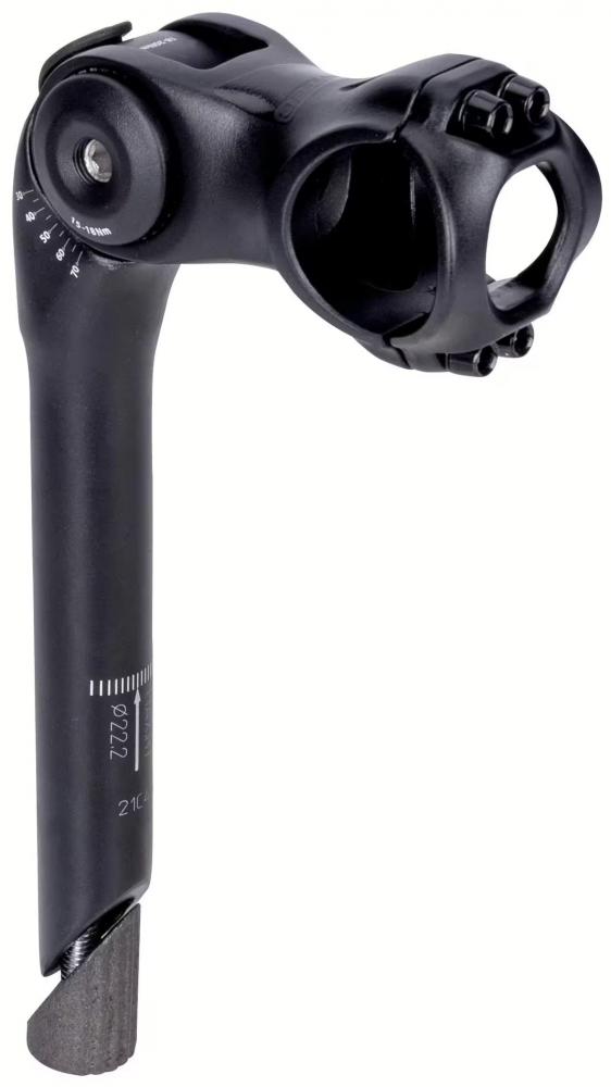 CONTEC Seto Stick Alu-Schaftvorbau, schwarz, 75mm, 31,8mm Klemmung, winkelverstellbar, 22,2mm Schaft