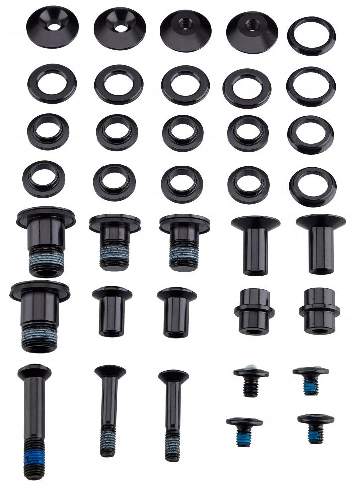 CARBON Adapterplatte BLT KIT - MY21 SJ EVO CARBON FRAME SUSPENSION PIVOT BOLT KIT (W/ PIVOT SPACERS) - E-CrossBike