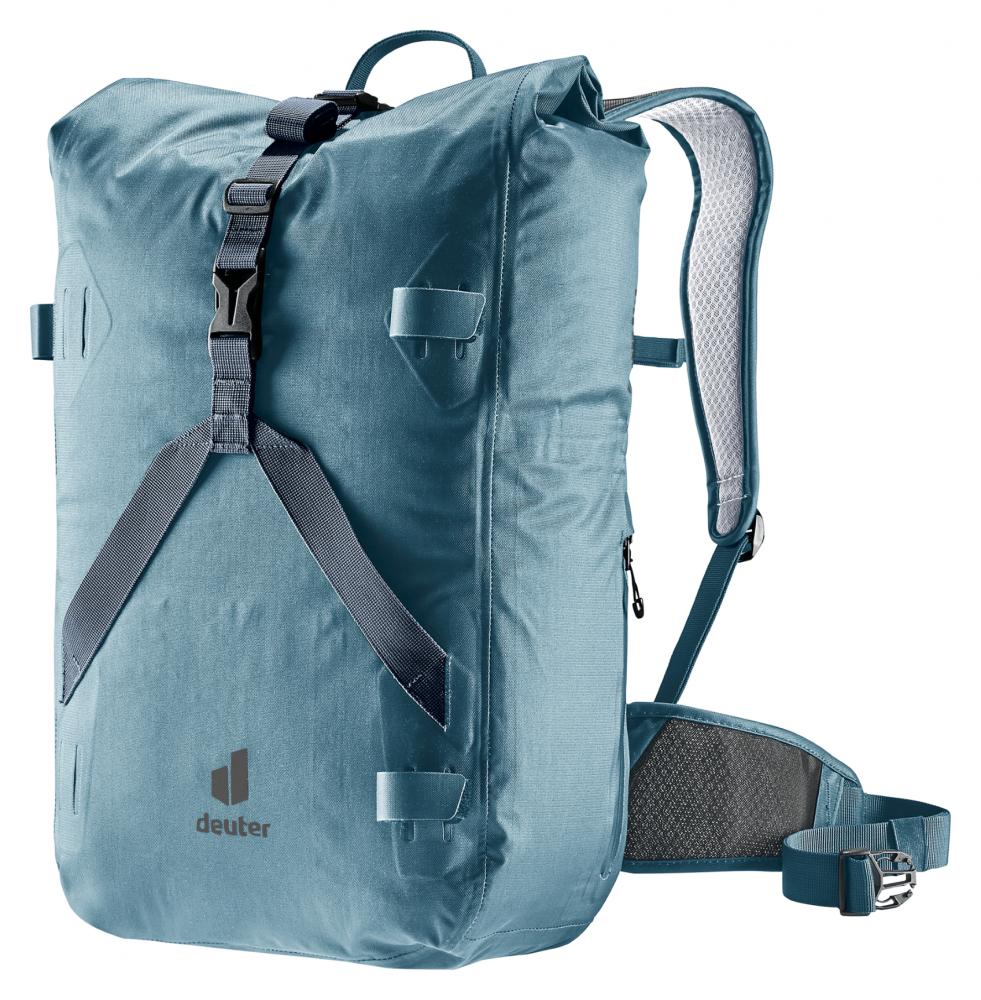Deuter Amager 25+5 Fahrradrucksack 25 Liter Blau - Wasserdicht und Ergonomisch
