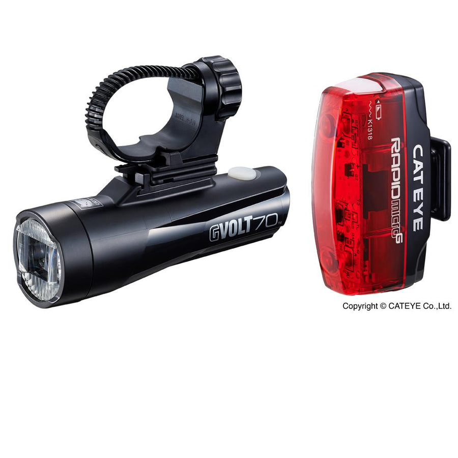 Cat Eye Lampenset GVOLT 70.1 Kit m. Rapid Micro G StVZO