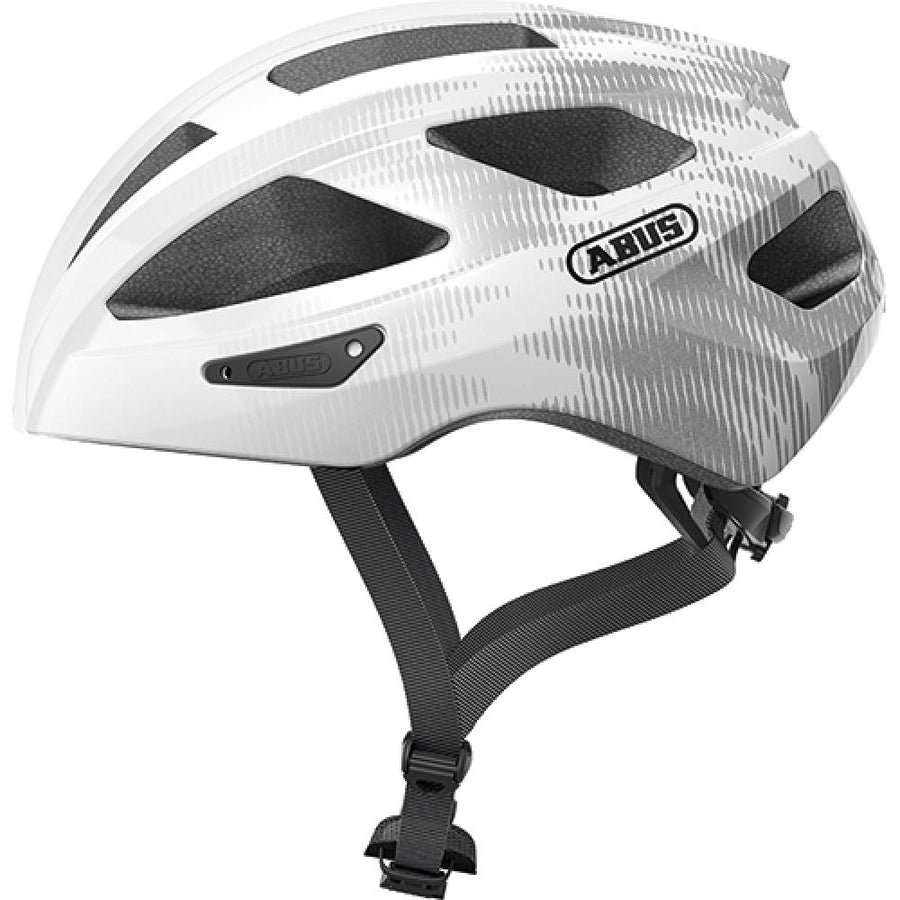 Abus Helm Macator weiß silber L 58 bis 62cm
