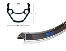 EXAL ZX19 Felge 28 Zoll 19-622, 36 Loch, Schwarz