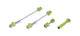XLC Schnellspannset QR-L08 limegreen, diebstahlgesichert
