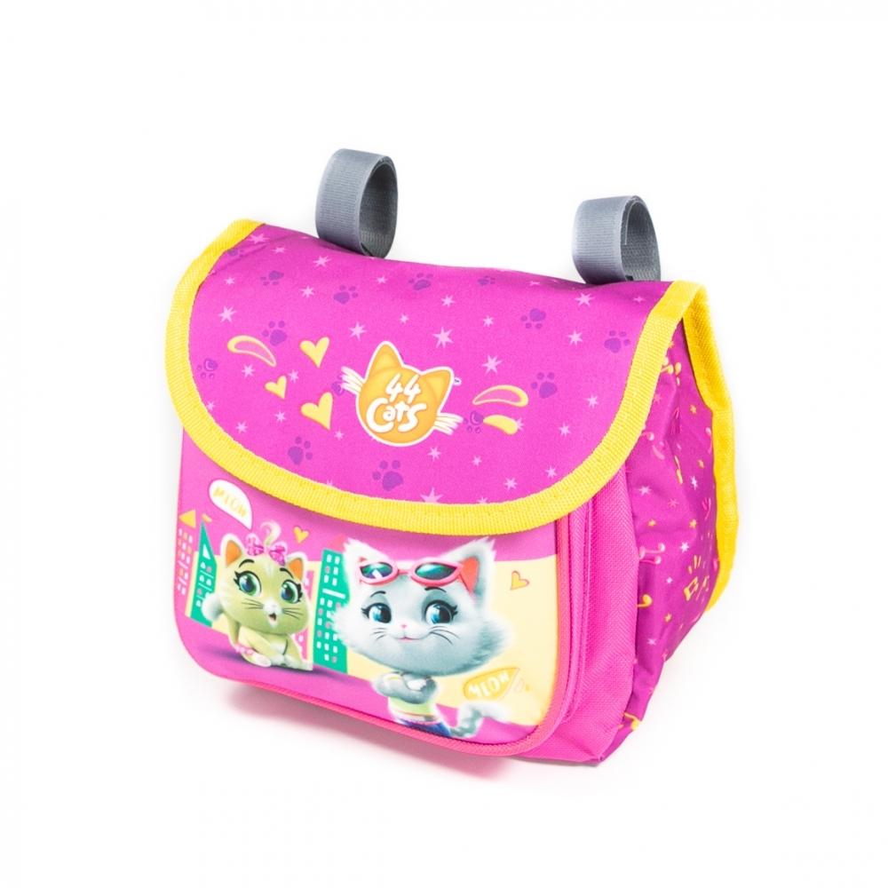 Haberland Kindertasche 44 Cats pink - praktische Fahrradtasche für Kinder