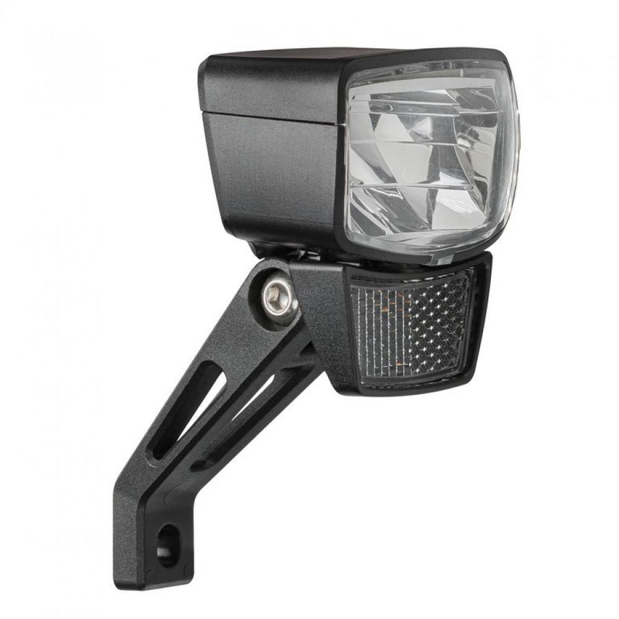 AXA Frontlicht Nxt 80 E-Bike LED-Scheinwerfer mit Reflektor und Halterung für maximale Sicht