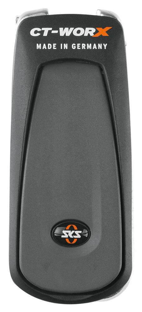 SKS Germany Multitool CT-Worx 20 Funktionen - Kompaktes Fahrradwerkzeug mit Innensechskant, Torx, Schraubendrehern, Kettennieter und Speichenschlüssel für unterwegs