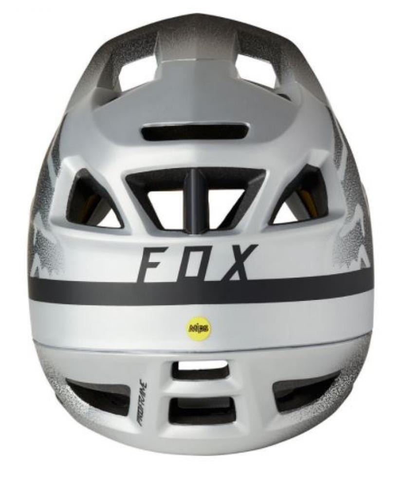 Fox Proframe Vapor CE Full Face Schutz Helm silver black Größe S