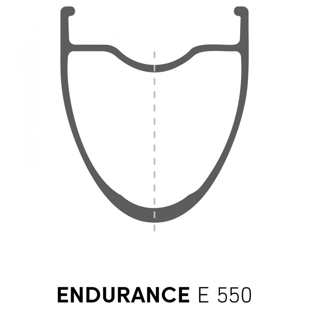 DT Swiss Felge E 550 Disc 28"/700C 32 Loch Schwarz - aerodynamische Road-Felge