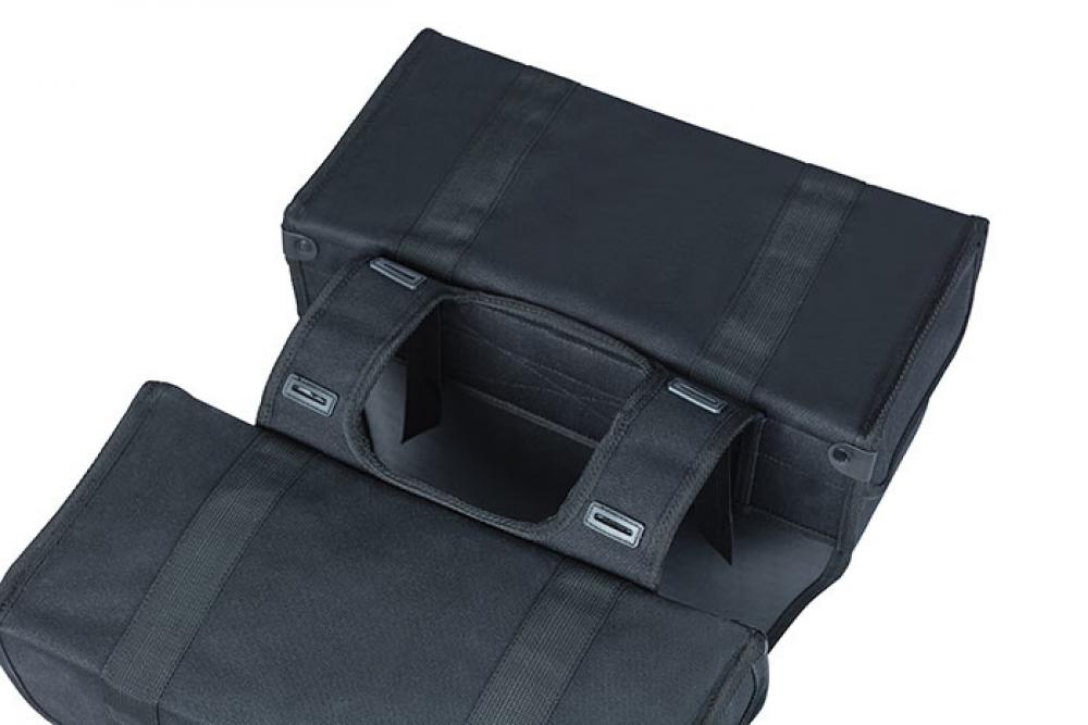 Basil Doppeltasche Kavan Eco Classic schwarz 37x32x18 cm 46l