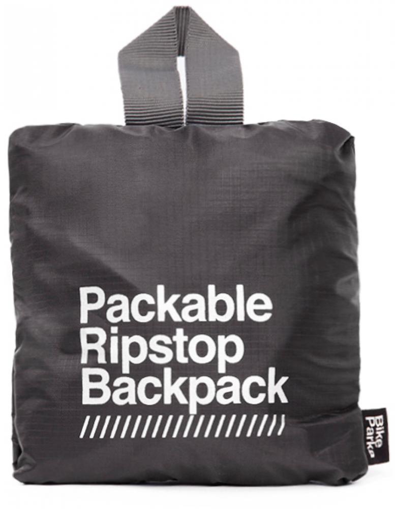 BikeParka Backpack Packable Rucksack One Size Black - ultraleichter, wetterfester Tagesrucksack