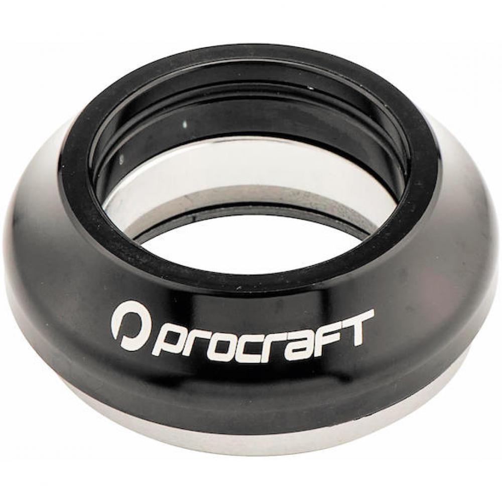 Procraft Steuersatz FIO 1 1/8" Schwarz - vollintegrierter Ahead-Steuersatz für präzises Lenkverhalten