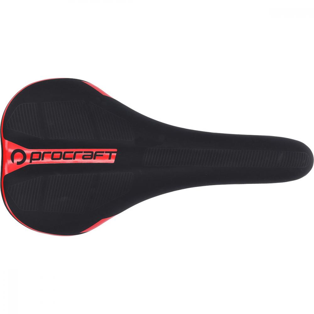 Procraft Sattel Race 278 x 140 mm Rot - sportlicher Rennradsattel für effizientes Fahren