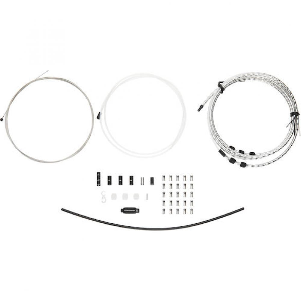 Jagwire Schaltzugset Road & Mountain Elite Link 1x Silber - kompressionsfreie Schaltperformance
