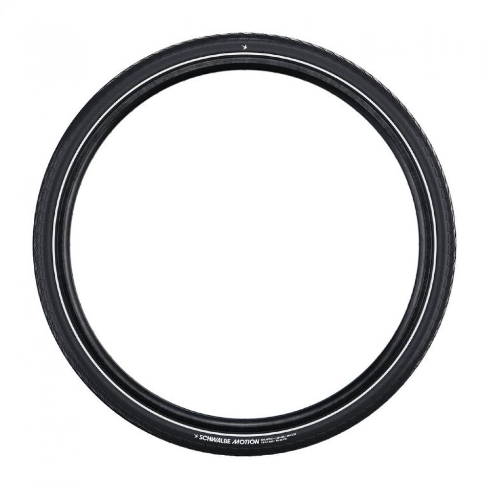 Schwalbe Big Apple 60-559 (26x2.35) Reflex Ballonreifen schwarz Drahtreifen für komfortables Fahren.