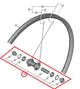 SHIMANO Hohlachse komplett für HB-TC500-12 - 500-12