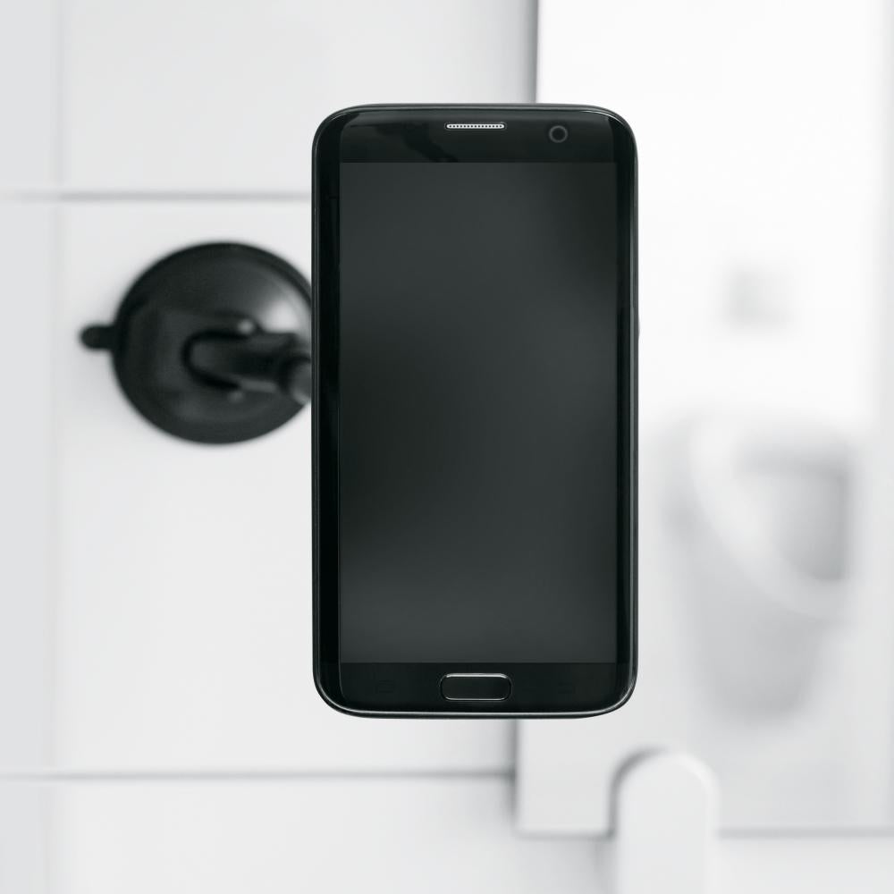 SKS COMPIT FLEXX Smartphone-Halterung  flexible Handyhalterung mit Flexarm und Saugnapf für alle glatten Oberflächen, ideal für Auto, Küche und Arbeitsplatz