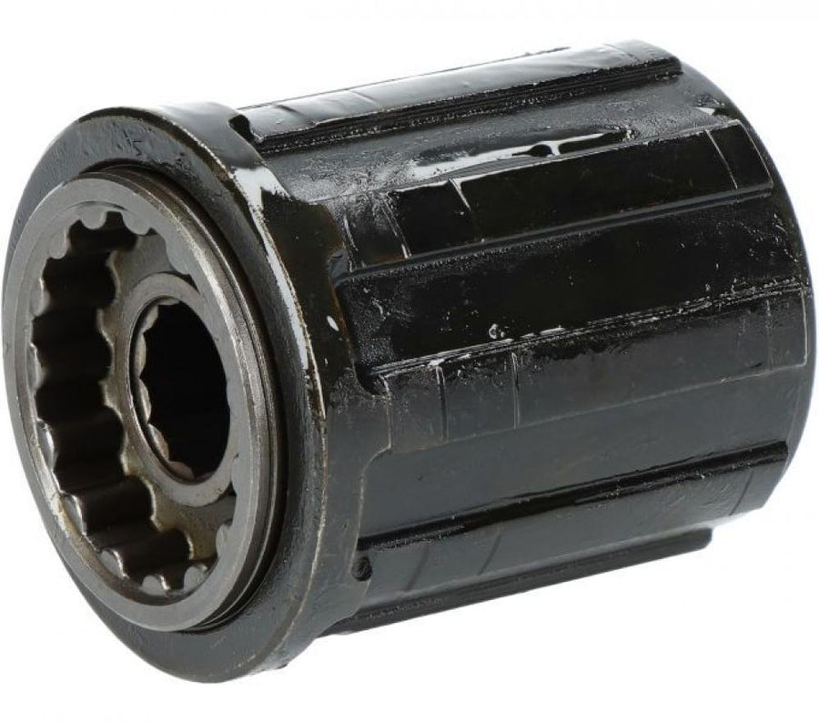 Shimano Freilaufkörper FH-RM35, schwarzes Fahrrad-Ersatzteil mit Innen- und Außenverzahnung.