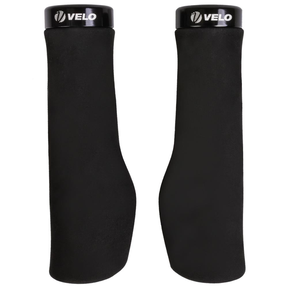 Velo Ergo EVA D3 Fahrradgriffe schwarz 131 mm ergonomisch leicht 85 g Paar Lenkergriffe rutschfest