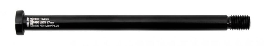 Winora Steckachse hinten YAKUN, 174 mm Thru-Axle M12×P1,75 für Yakun 10/12/X10E schwarz