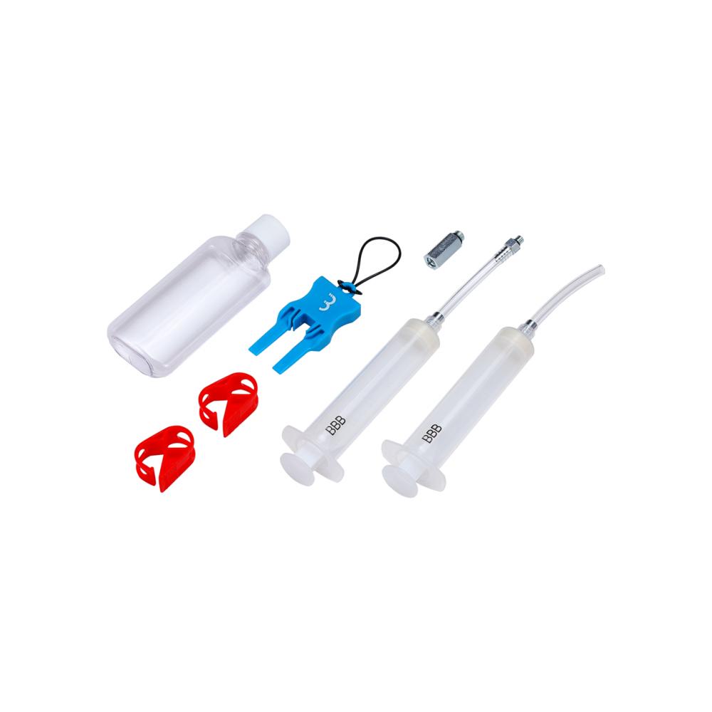 BBB Cycling Entlüftungsset für Scheibenbremsen Shimano kompatibel - transparent - moderne Ausführung