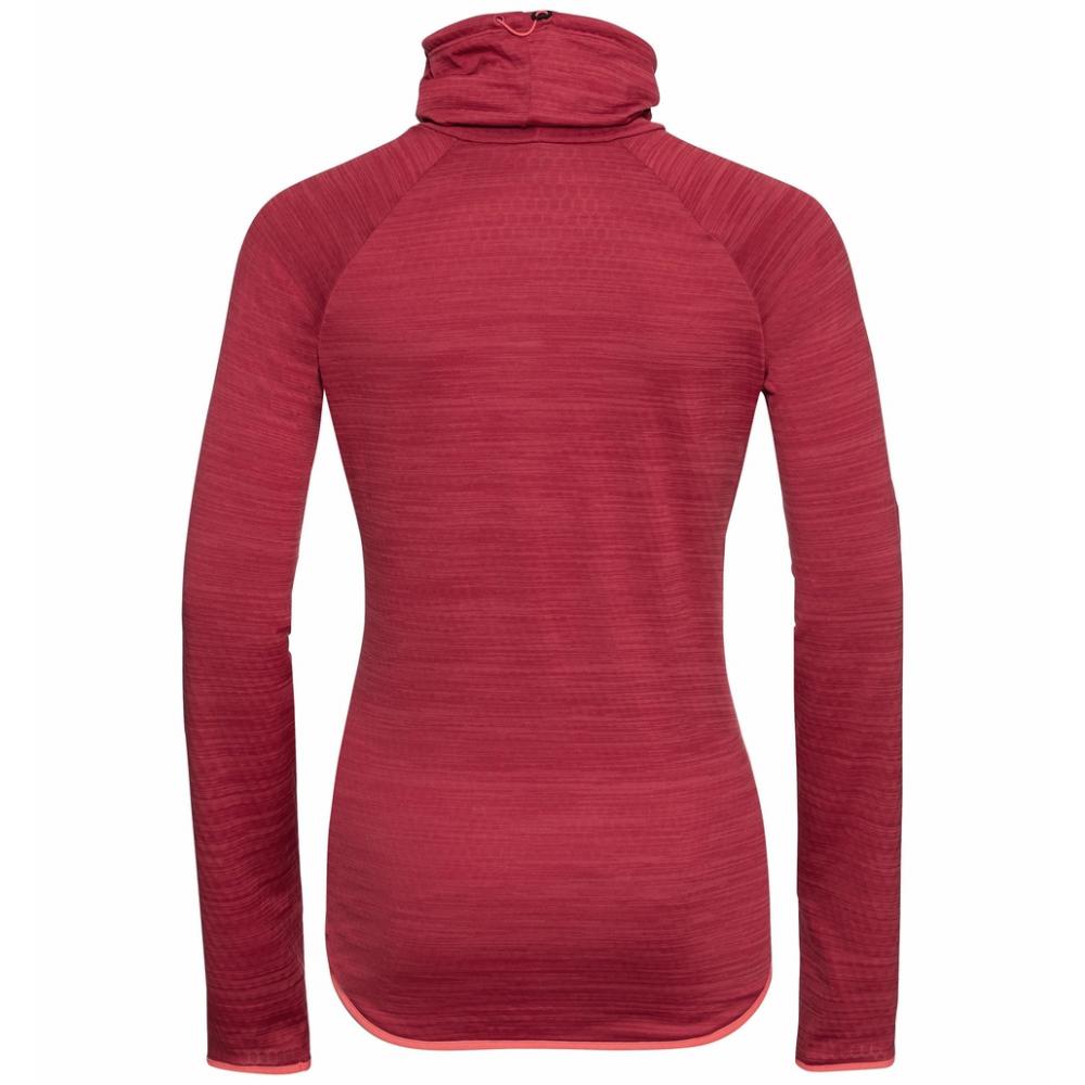 Odlo Women Mid Layer Run Easy deep claret melange Größe L
