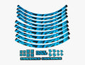 Race Face Laufrad Decal Set small neon blau - stylisches Upgrade für dein Bike