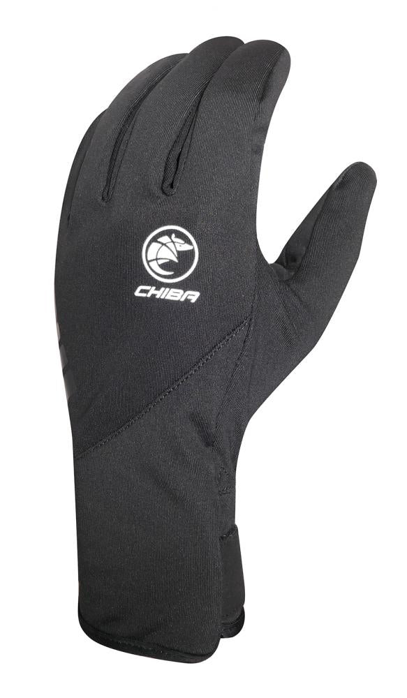 CHIBA Softshell Light - Fahrradhandschuhe L schwarz, winddicht & atmungsaktiv