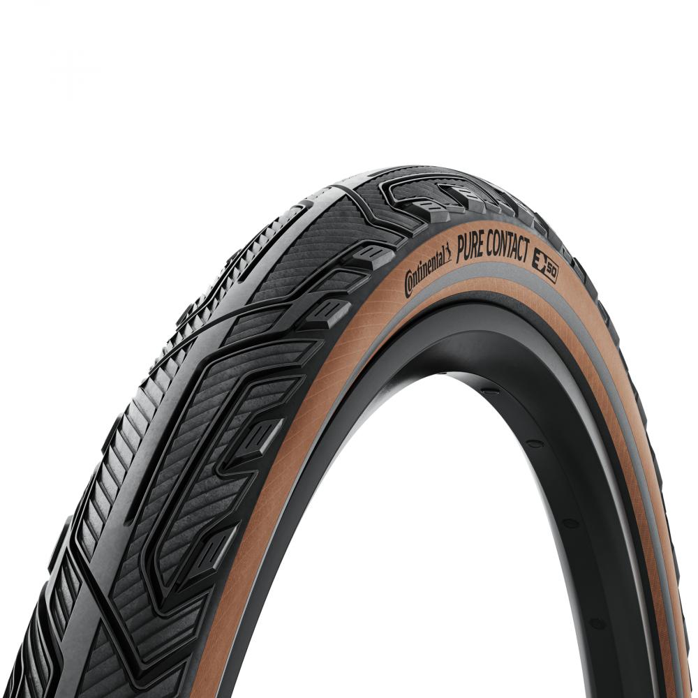 Continental Pure CONTACT Faltreifen 55-622 (28x2.20"), pannensicher mit ECE-R75 Zulassung.