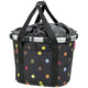 KLICKfix Fahrradkorb Fahrradtasche Bikebasket Reisenthel dots 28x26x35 cm