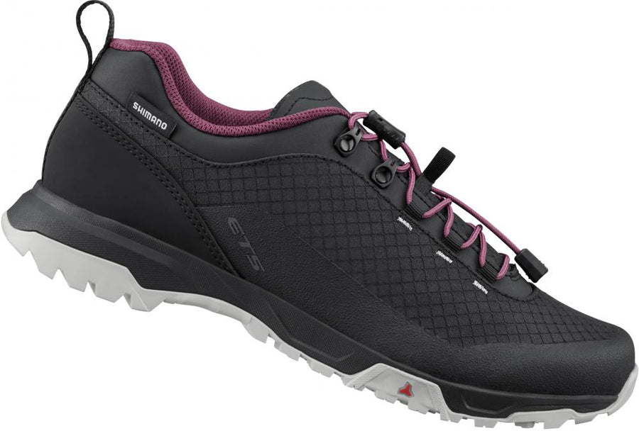SHIMANO Fahrradschuhe ET501W Damen MTB Flatpedal Fahrradschuhe 37 Schwarz