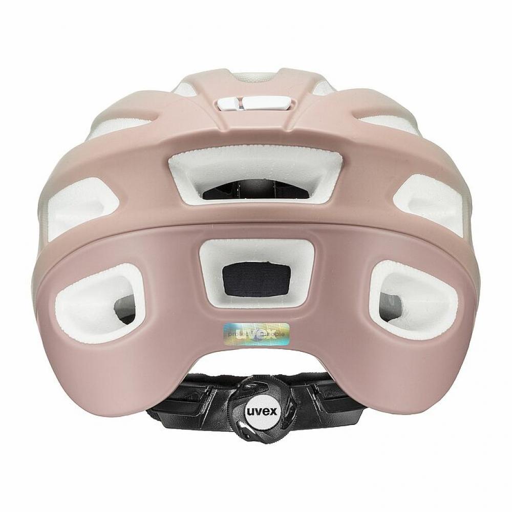 Uvex True CC Damen-Fahrradhelm Sand-Dust Rose matt 55-58 cm - Double Inmould, 3D IAS 3.0, Ponytail-Cut, LED-ready, 17 Belüftungen