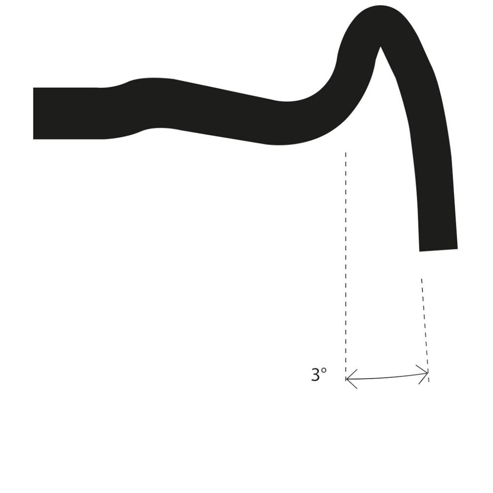 Deda Lenker Gera DCR Alu Gravel Winkel 24° 48 cm polish on black