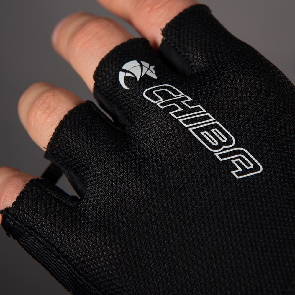 CHIBA BioXCell Air - Radhandschuhe kurz, schwarz, Größe M, BioXCell-Polsterung
