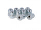 Fix Nippel Hutmutter VR, FG 7,9 mm, 6-kant, silber, 10er Pack  Hochwertige, silberne Hutmuttern für Vorderradachsen mit 7,9 mm Durchmesser, ideal für Fahrräder
