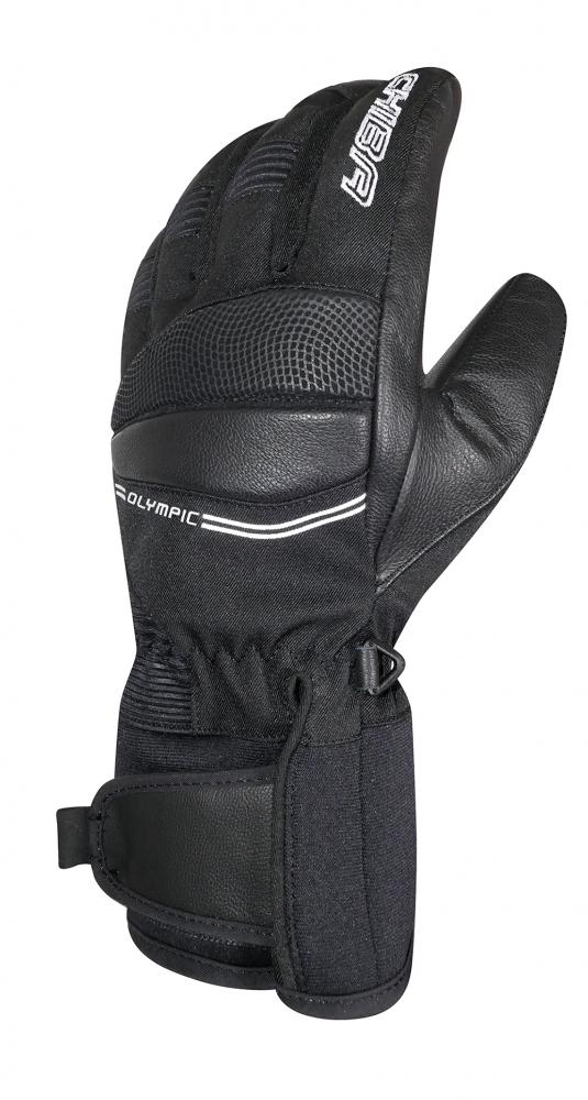 CHIBA Olympic II - wasserdichte Winter-Radhandschuhe mit Primaloft, Touchfinger, Größe 7,5, schwarz