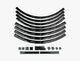 Race Face Laufrad Decal Set, XL, black schwarz - stylisches Upgrade für dein Laufrad