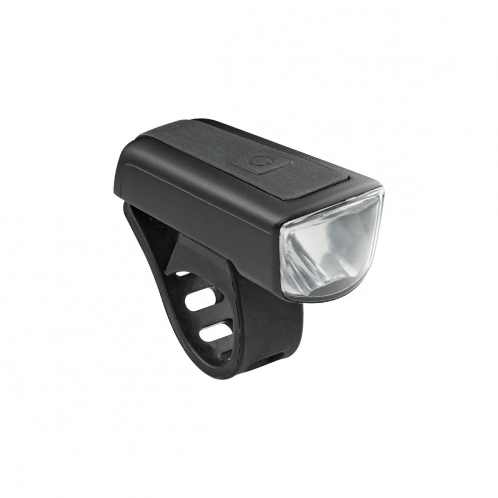 Axa DWN FRONT 30 Akku-LED-Scheinwerfer - 30 Lux Fahrradlampe mit USB-C Schwarz