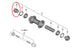 SHIMANO Achskappe HB-TC500-12 links 12 - präziser Abschluss für Vordernaben