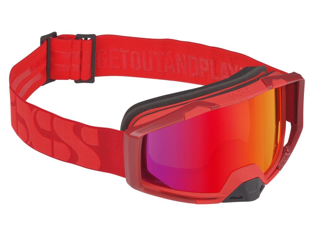 IXS Sports Division iXS Trigger Goggle Mirror unis Racing Red - maximale Sicht & Schutz