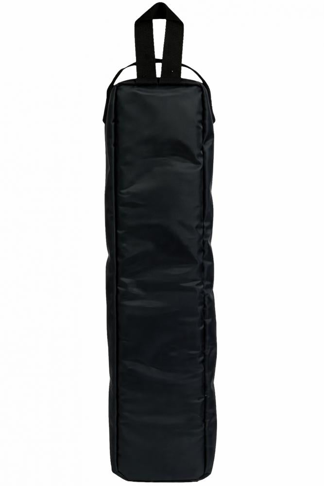 Schwarze Haberland Akkutasche für Intube-Akkus bis 800Wh, gepolsterte Tasche mit Trageschlaufe.