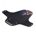Rockshox MTB Schutzblech universal vorne, schwarz mit USA Flagge Print.