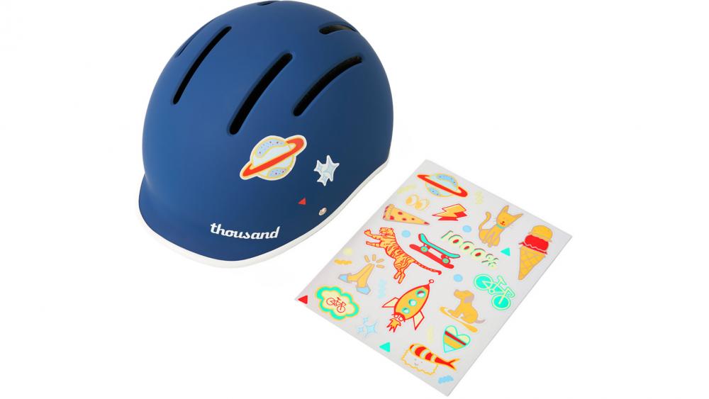 Thousand JR Blazing Blue Kinder-Fahrradhelm XS 49-53cm - leichter Unisex Kids Helm mit Magnetverschluss, Belüftung und verstellbarem Passsystem