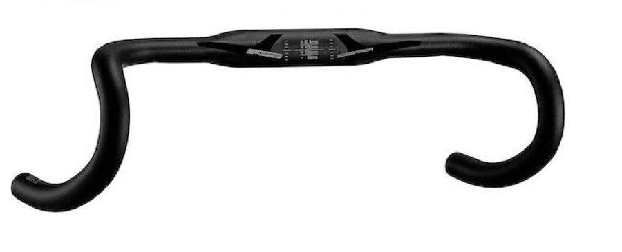 FSA Gossamer Compact Lenker 31,8 x 440 mm Schwarz - Ergonomischer Rennrad Lenker