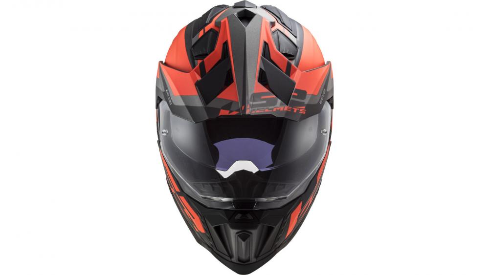 LS2 Endurohelm MX701 Explorer Alter in Größe 3XL innenliegendes Sonnenvisier 65-66 cm