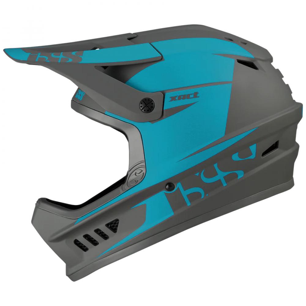 IXS Sports Division iXS XACT Evo helmet M/L Lagoon / Graphite - sicherer Fullface-Helm für Downhill & Enduro
