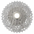 Silberne Shimano Deore XT CS-M771 10-fach Kassette 11-32 Zähne.