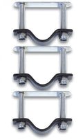 Basil Crate Mounting Set, Edelstahl, für Körbe & Kisten, einfache Montage Gepäckträger/Lenker, rostfrei, 3-teilig, robust & langlebig