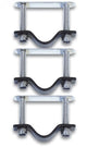 Basil Crate Mounting Set, Edelstahl, für Körbe & Kisten, einfache Montage Gepäckträger/Lenker, rostfrei, 3-teilig, robust & langlebig