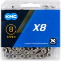 KMC X8 Silver Fahrradkette 6-/7-/8-fach 114 Glieder